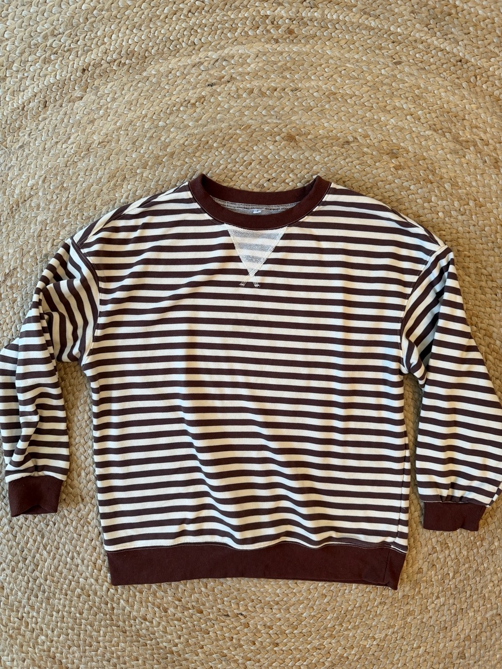 Striped Crewneck long sleeve top